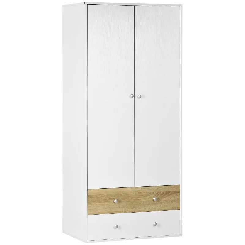 2-Door Wardrobe with 2 Drawers