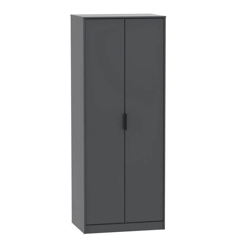 Drayton Tall Wardrobe Black 2 Doors