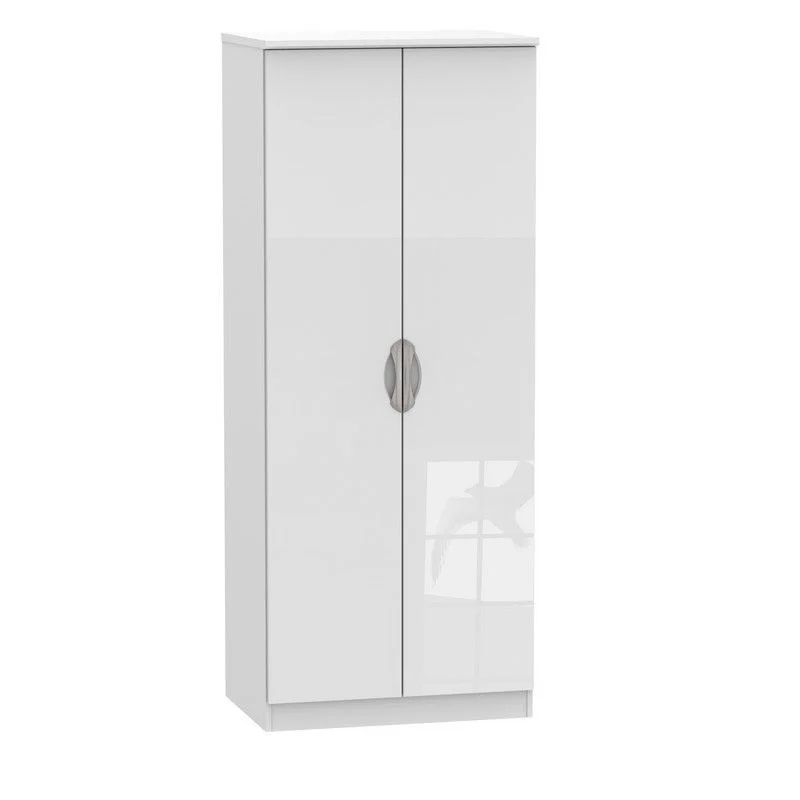 Weybourne Tall Wardrobe White 2 Doors