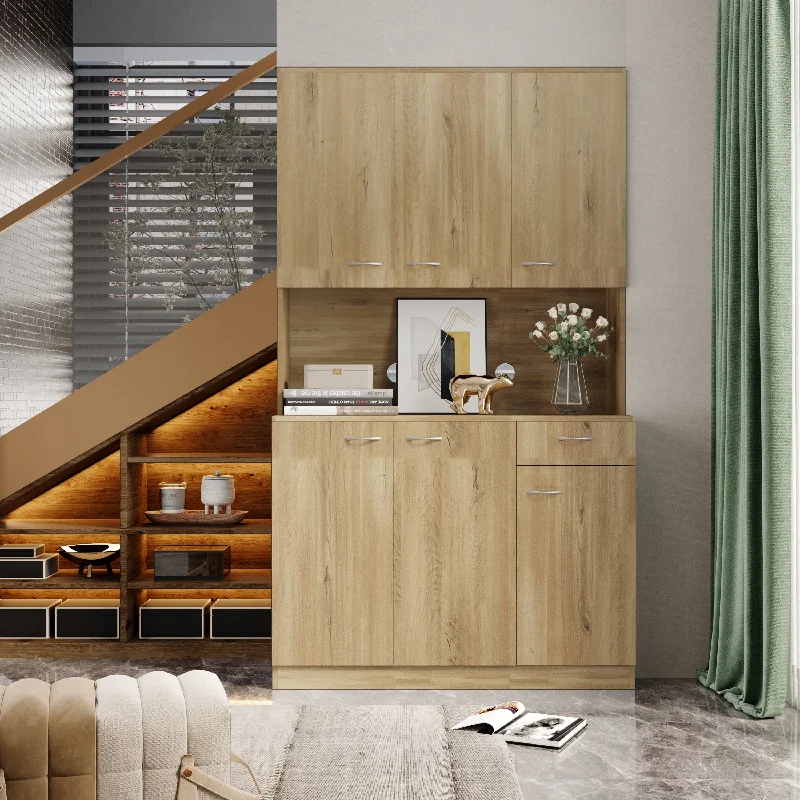 70.87" Tall Wardrobe& Kitchen Cabinet