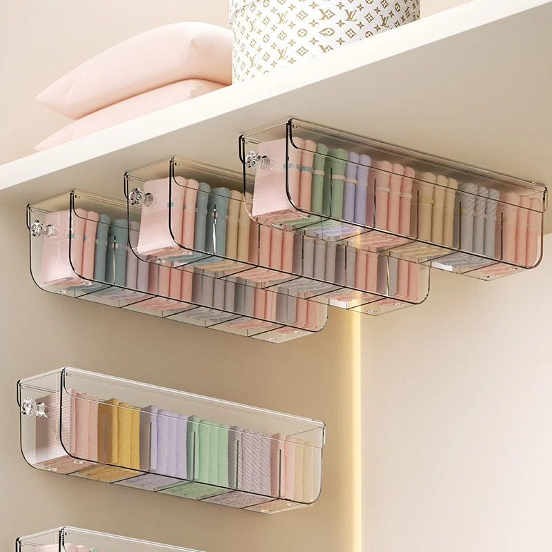 Drawer Underwear Storage Box Wall-mounted Clothing Socks Finishing Box Wardrobe Personal Clothing Artifact Three-in-one