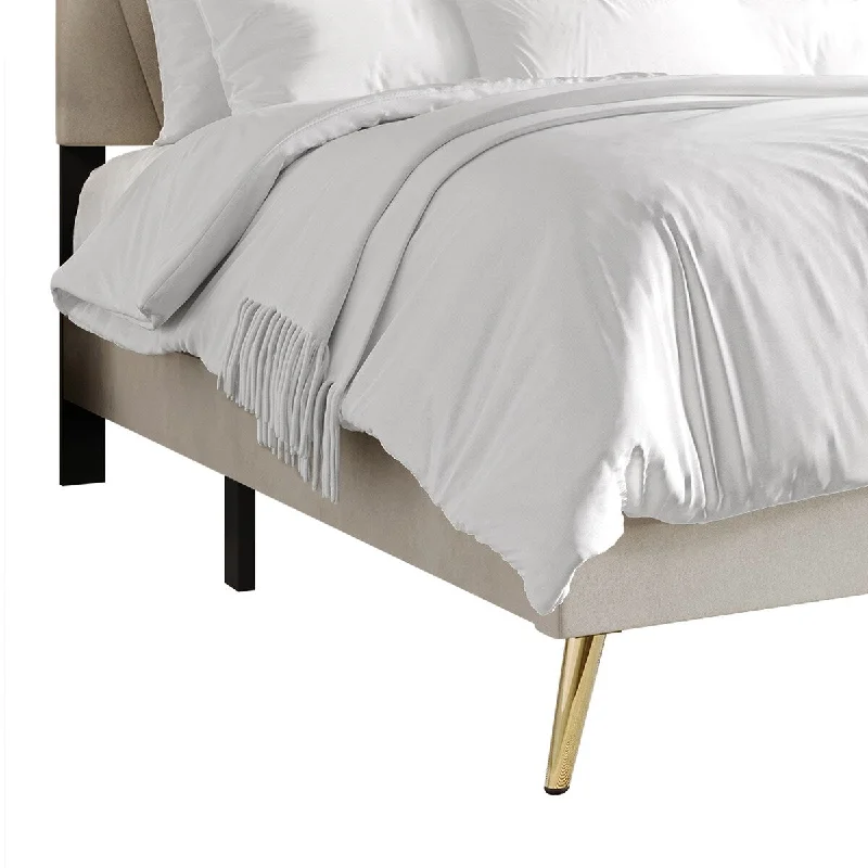 CraftPorch Luxurious Velvet Upholstered Bed