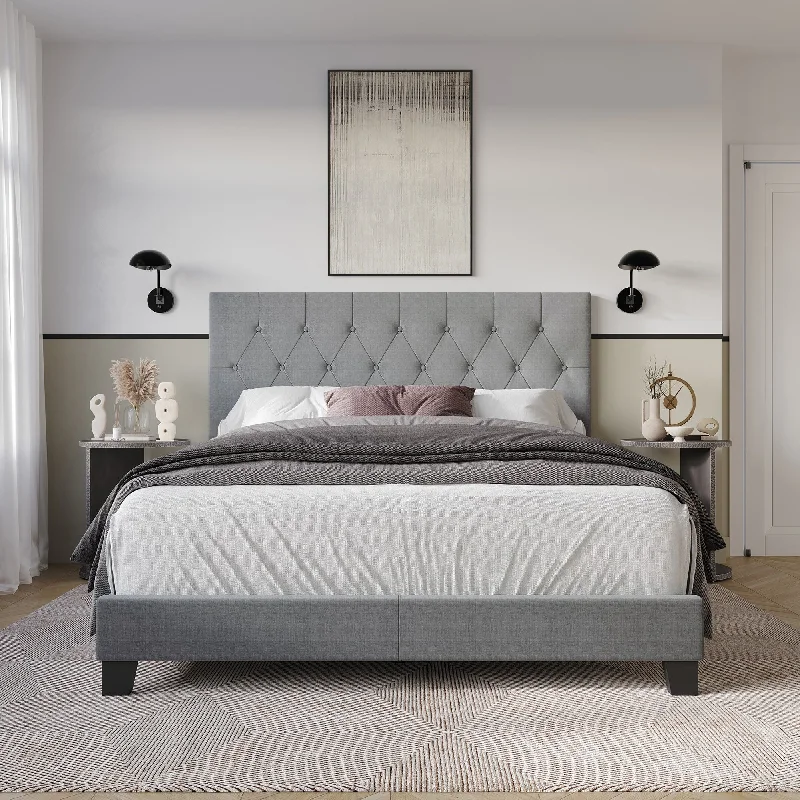 Dillon Tufted Upholstered Panel Bed