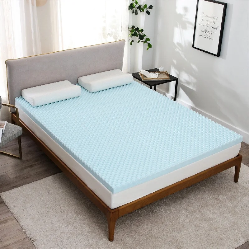 Egg Crate 3" cool Gel Memory Foam Mattress Topper