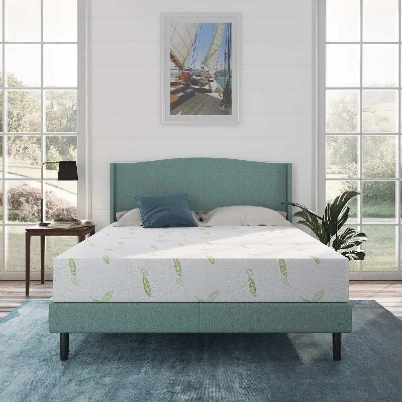 King Size Mattress, 8 Inch Anula Green Tea Infused Memory Foam Mattress, King Size Mattress Bed in a Box