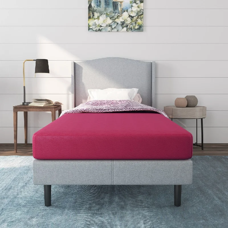 Nap Queen Rainbow 5" Memory Foam Twin Mattress, Pink