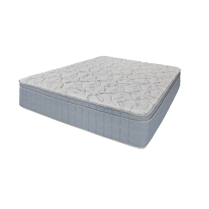 Zahara Blue and Off-white 12-inch Mattress