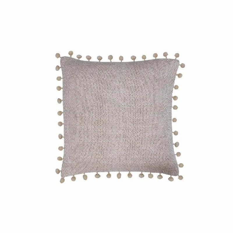 18X18 Hand Woven Lane Pillow Taupe