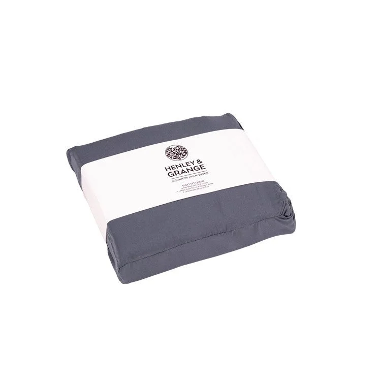 H&G Microfibre Sheet Set, Queen, Storm