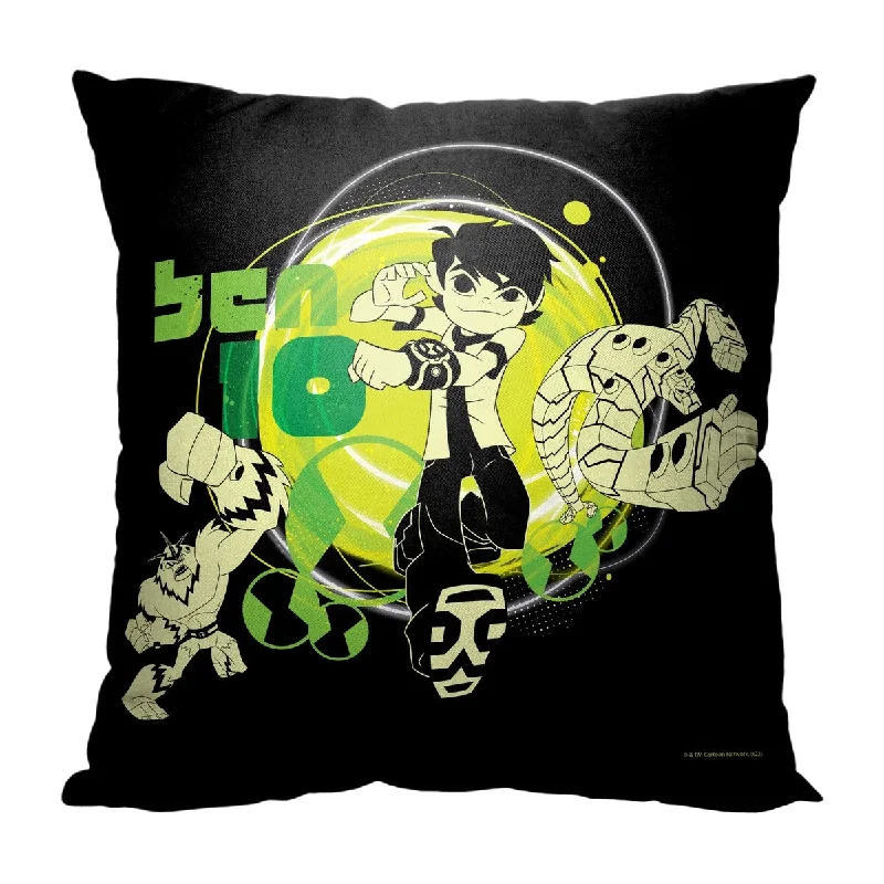 Cartoon Network Ben 10 Bens Power 18 Inch Throw Pillow