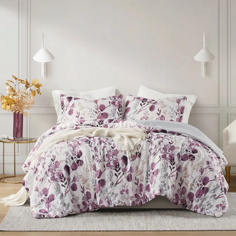 Chelsea Square Maddie Reversible Floral Seersucker Comforter Set