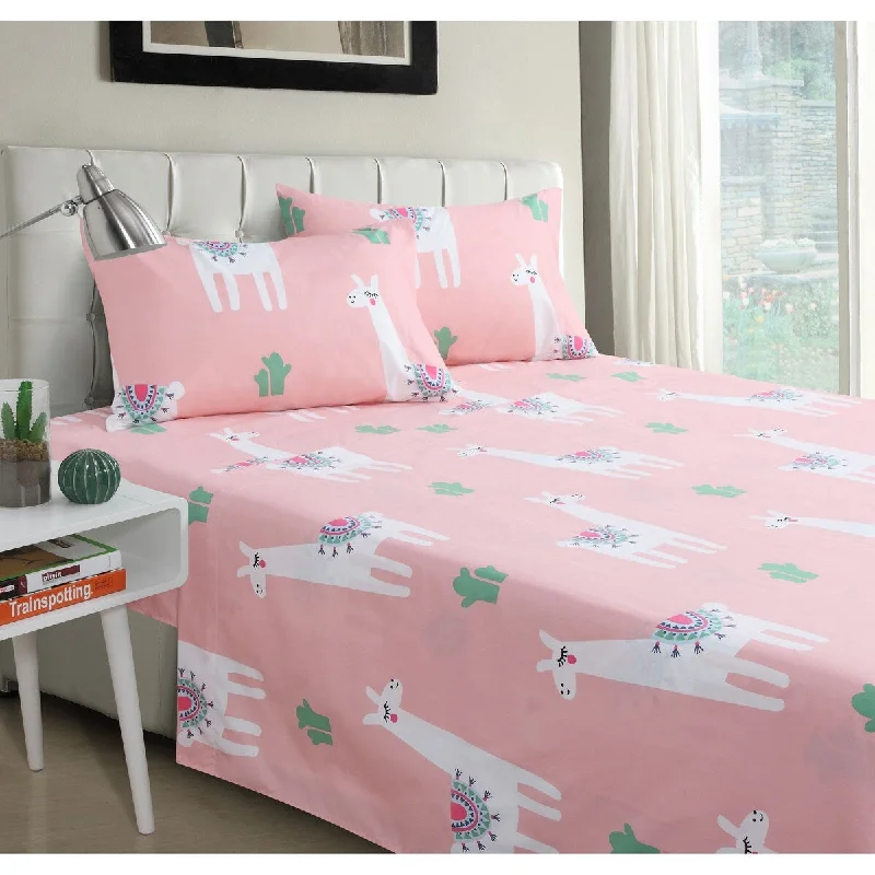 Cool LLama 4-piece Sheet Set