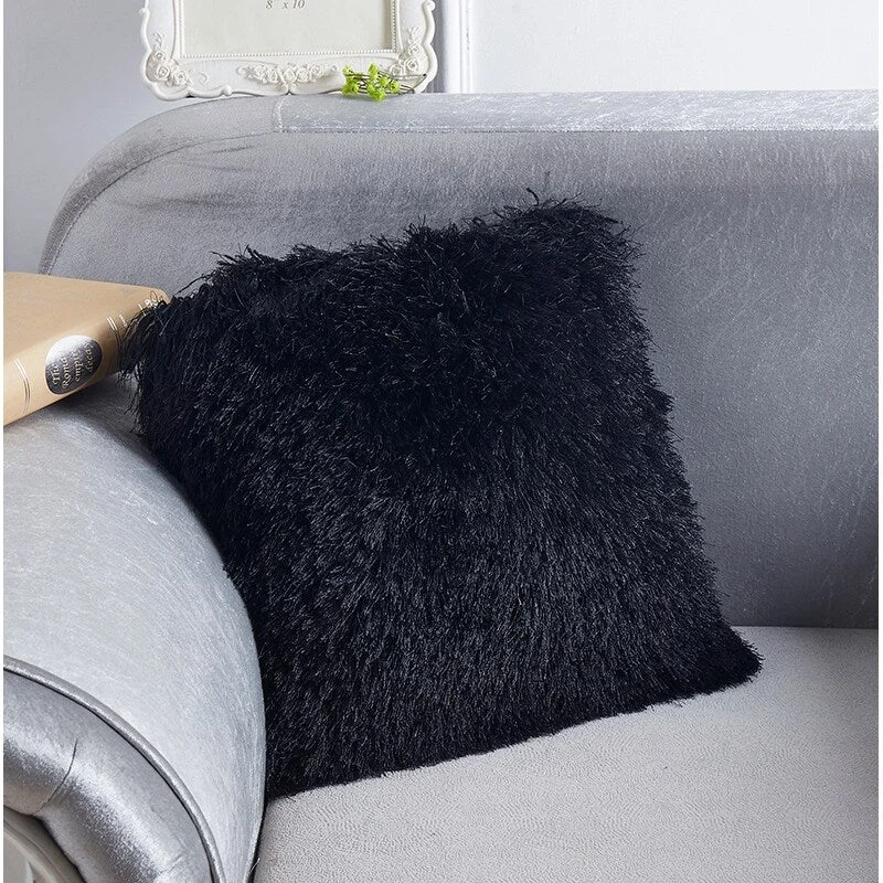 "Decorative" Shaggy Pillow (18-in x 18-in)