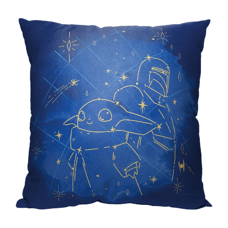 Disney Star Wars The Mandalorian Written In The Stars 18 Inch Throw Pillow