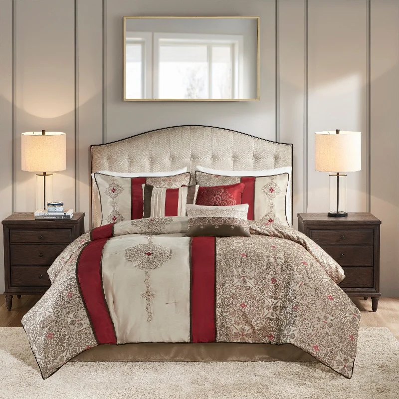 Madison Park Blaine 7 Piece Jacquard Comforter Set