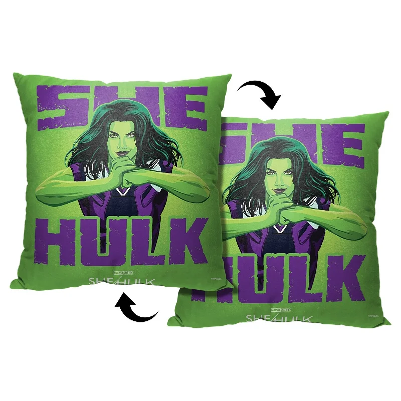 Marvel She Hulk She Hulk Smash 18 Inch Throw Pillow