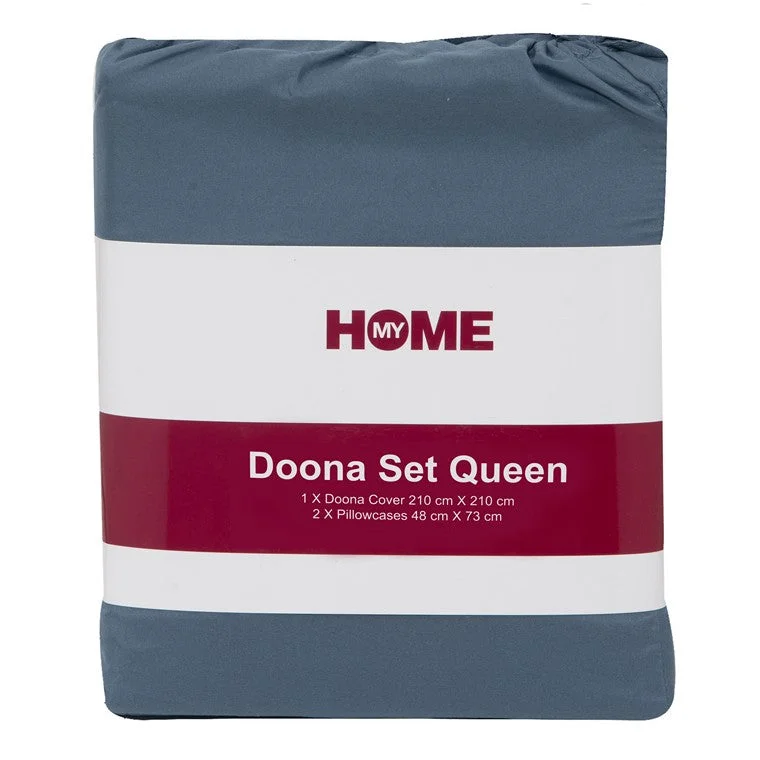 My Home Microfibre Doona Set, Queen, Flint