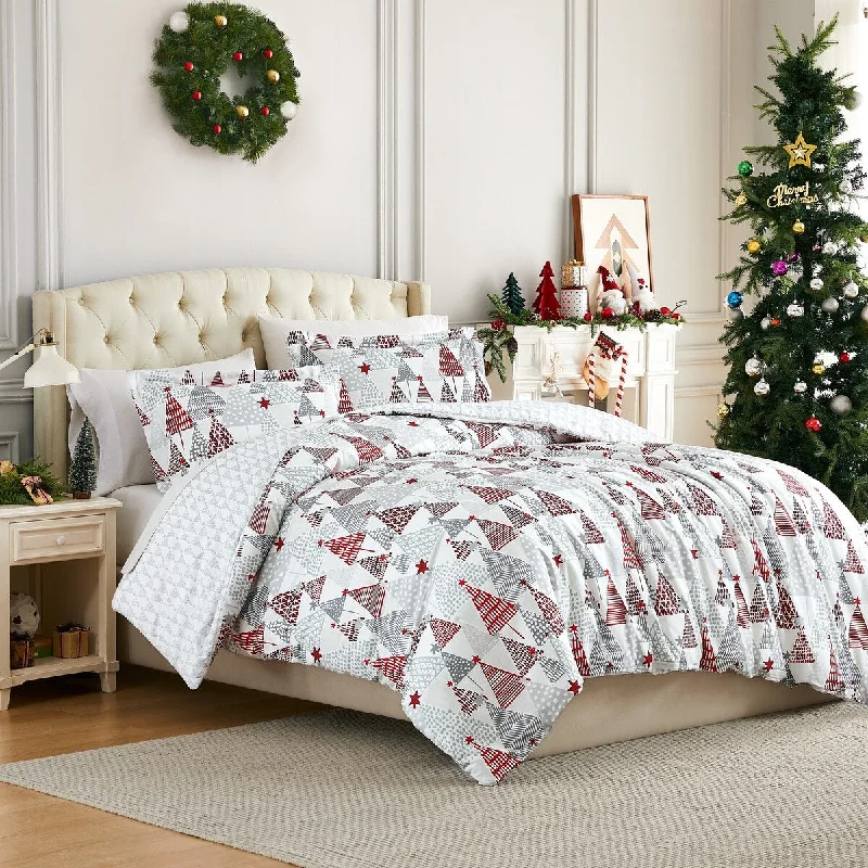 Merry and Bright 3-piece Holiday Duvet Cover Set