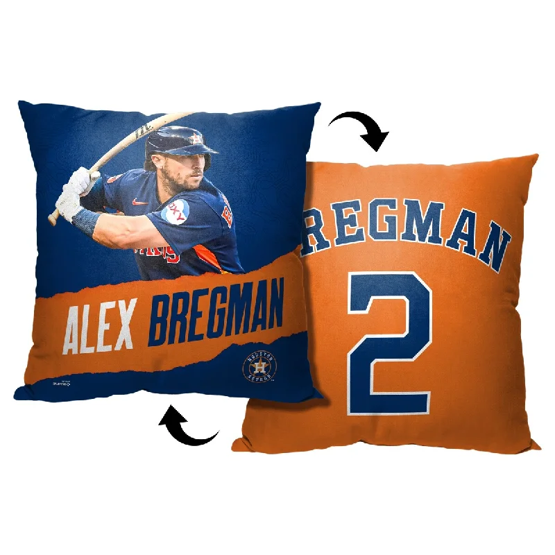 MLB Houston Astros Alex Bregman 18 Inch Throw Pillow