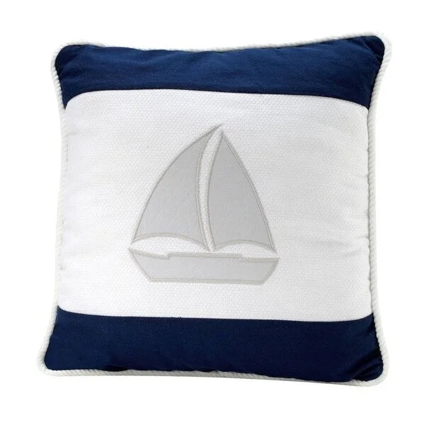 Nautica Boy Appliqued Decorative Pillow