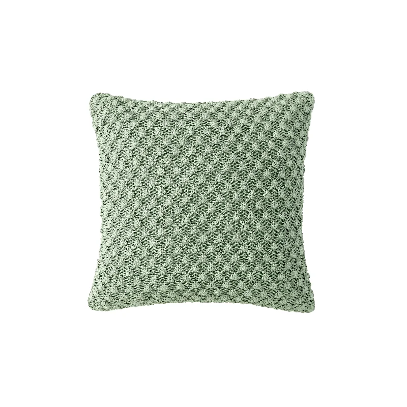 Peri Home Crochet Knit Decorative Pillow - Sage