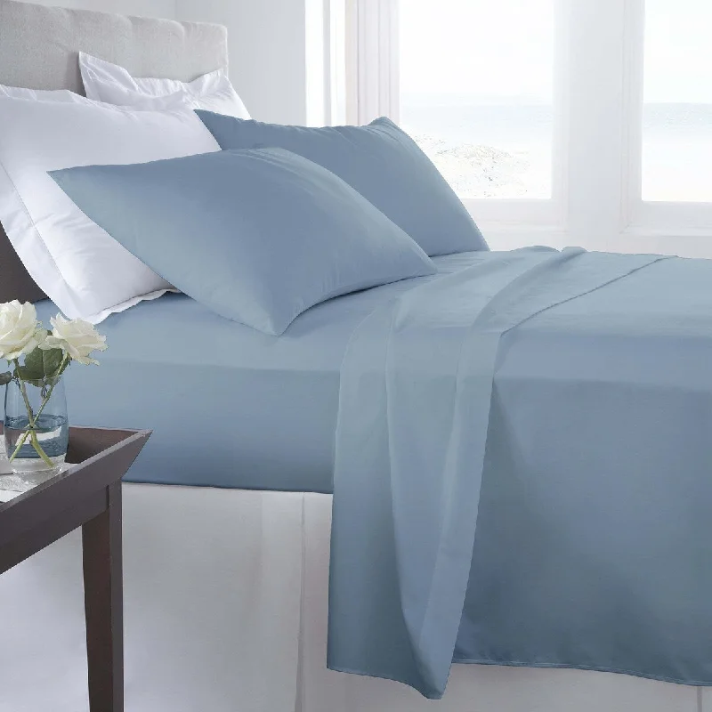 Portland Place - 300 TC Ashley blue 100% C. Cotton Sateen Sheet Sets