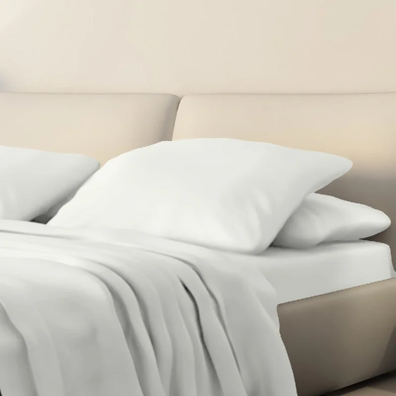 Portland Place - 450 Thread Count White Twin, Rayon from Bamboo sheet sets