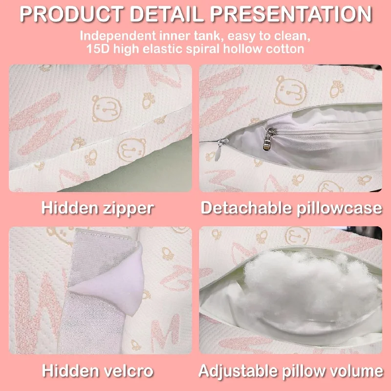 Pregnancy Pillow for Pregnant Women,Maternity Pillow with Detachable & Adjustable Pillow Cover,Pregnancy Body Pillow Support Leg