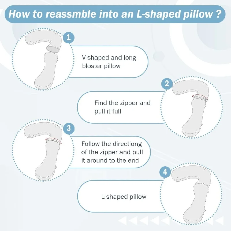 Pregnancy Pillow for Sleeping,Maternity Body Pillow for Pregnancy Women,Pregnancy Support Pillow for Back, Hip Pain,Grey