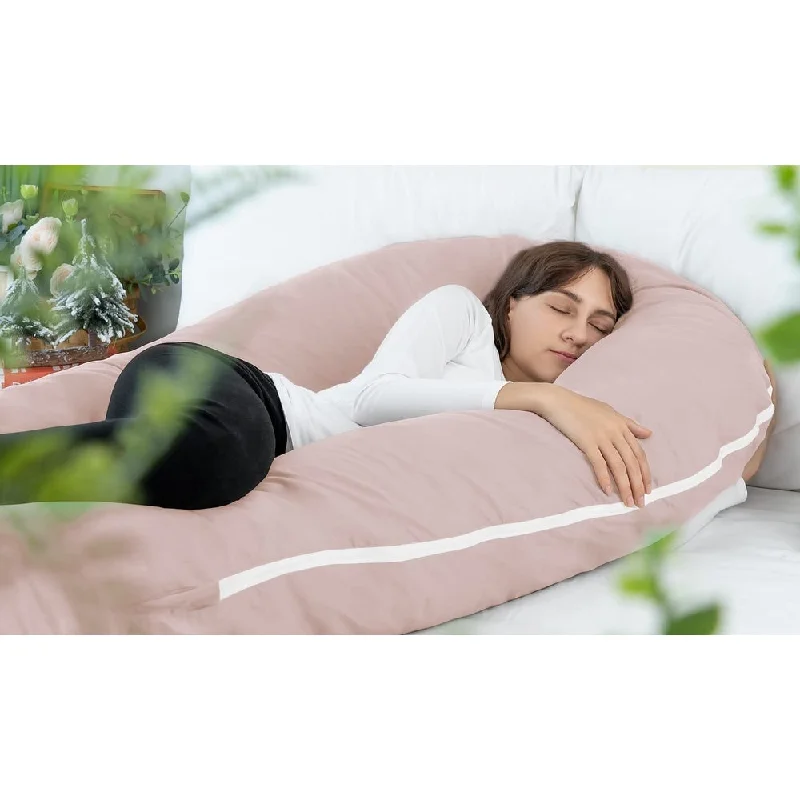 Pregnancy Pillows, Cooling Pregnancy Pillows for Sleeping, Maternity Pillow for Pregnant Woman, 65" Pregnant Pillows