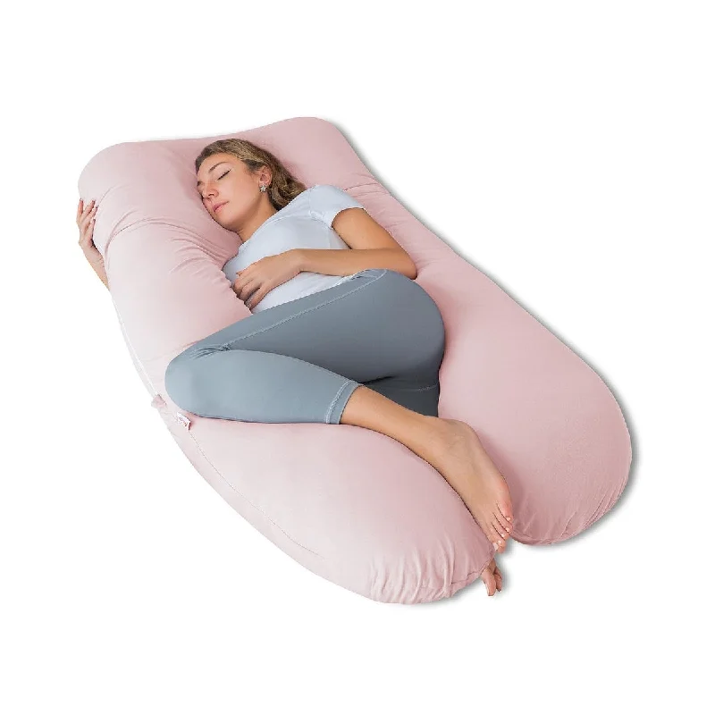 Pregnancy Pillows, U Shaped Pregnancy Body Pillow for Sleeping, 55 inch Maternity Pillow for Pregnant Women with Cooling