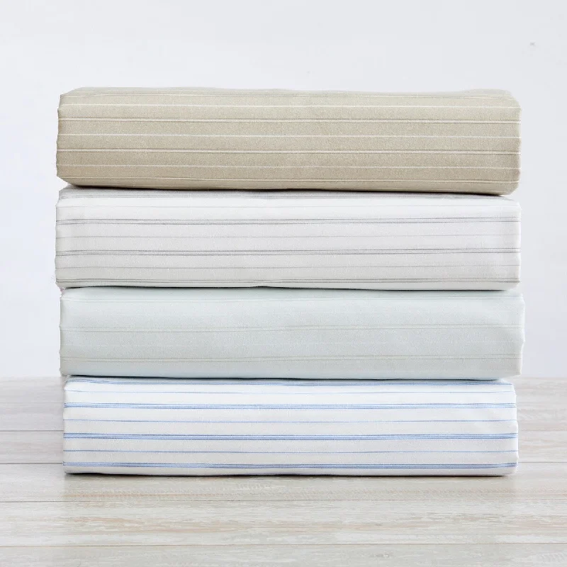 Premium Striped Microfiber Sheet Set