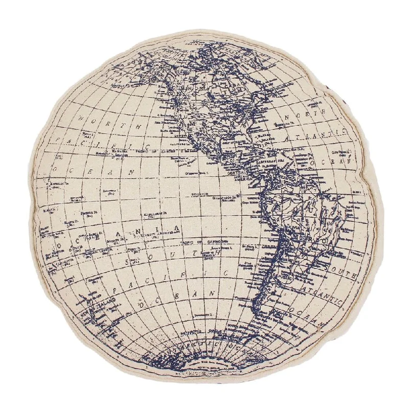 Round Globe Printed on Daze Kids Pillow