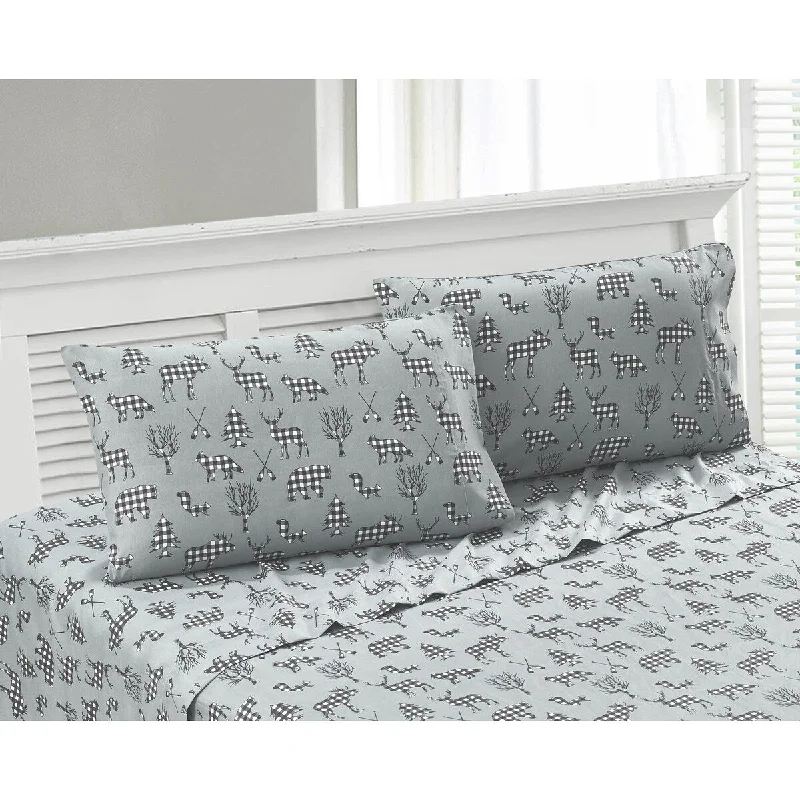 Rustic Cabin- Ridge Grey Sheet Set