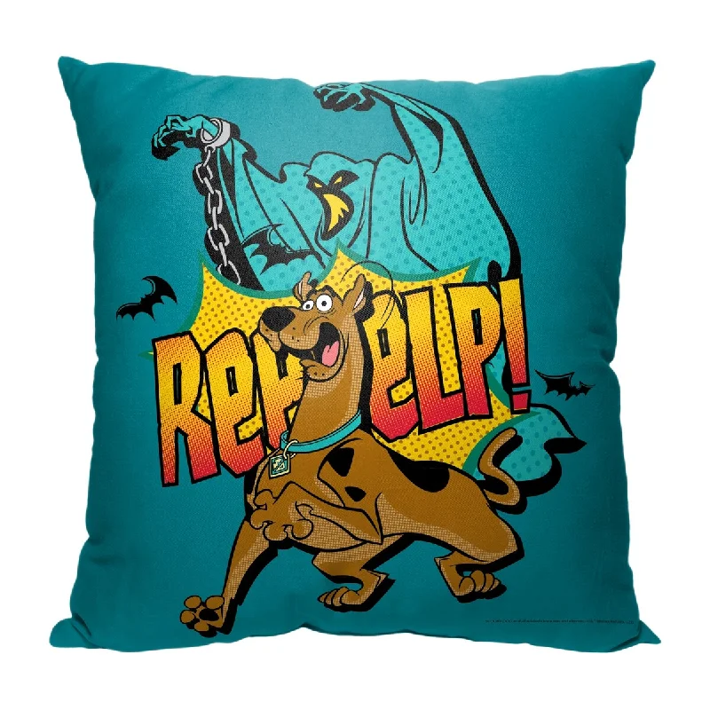 Scooby Doo Help! Printed Throw Pillow - Blue