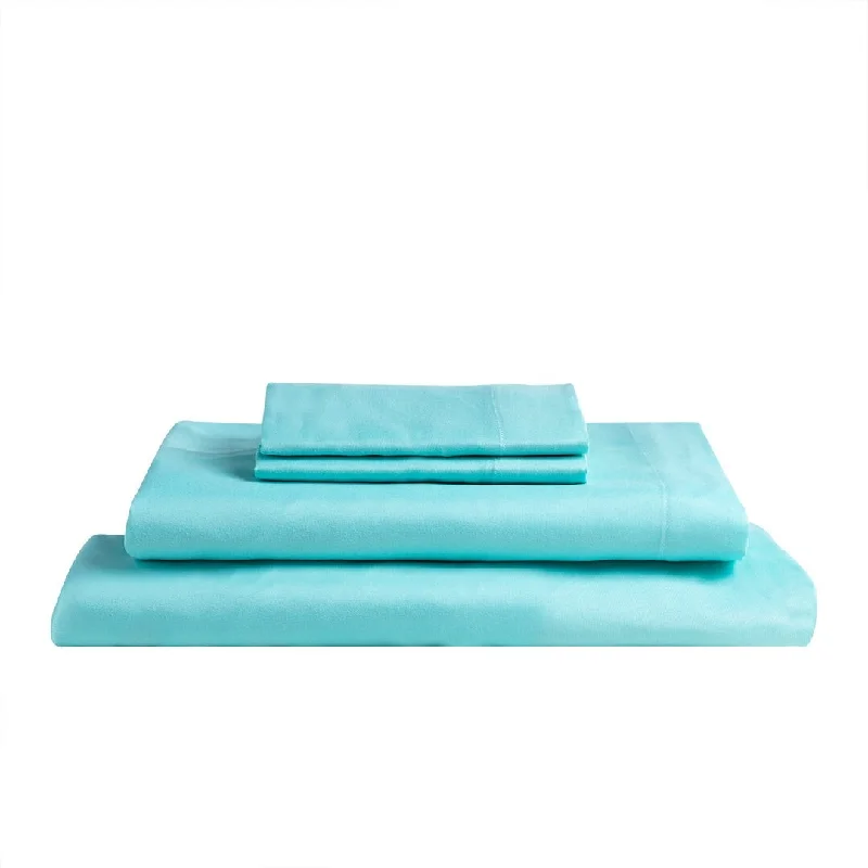 Soft & Cozy Brushed 3Pc 75Gsm Sheet Set Aruba Blue Cal King