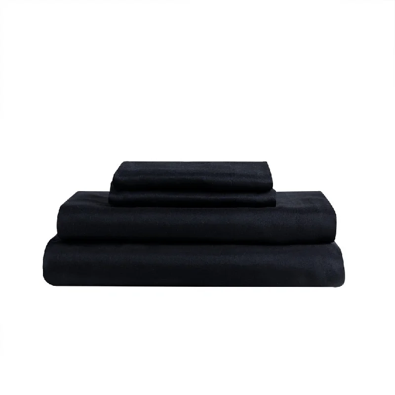 Soft & Cozy Brushed 3Pc 75Gsm Sheet Set Black Beauty Queen