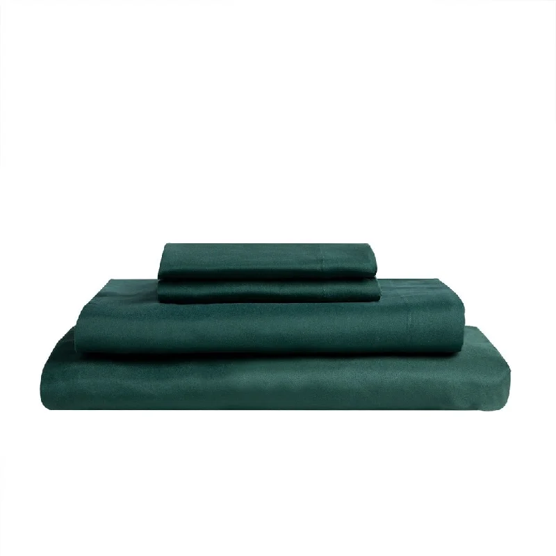 Soft & Cozy Brushed 3Pc 75Gsm Sheet Set Dark Green Cal King