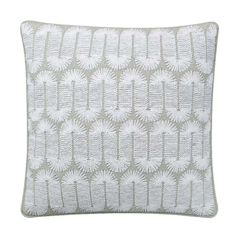 Southern Tide Oceanside Square Gray/White Dec Pillow