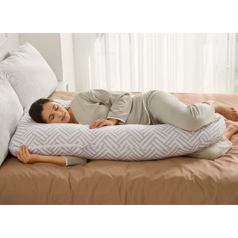 U Shaped Pregnancy Pillows with Cotton Removable Cover, 57 Inch Full Body Pillow Maternity Support, Must Have for Pregnant Women