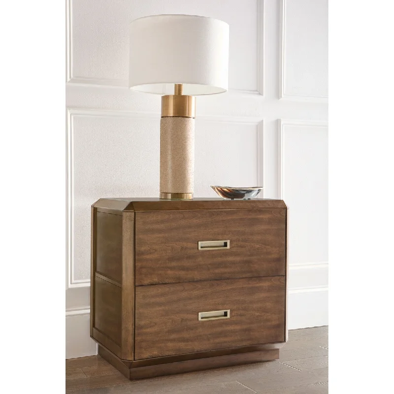 Abbyson Westcliffe Two Drawer Nightstand