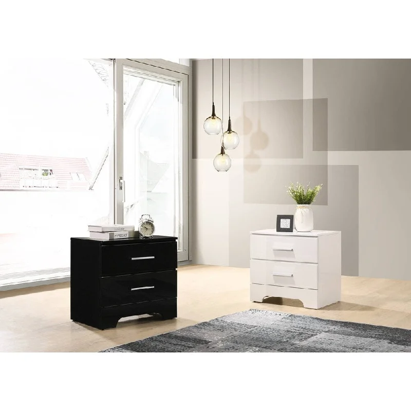 Best Quality Furniture High Gloss Lacquer Nightstands Only