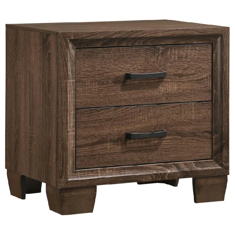 Brandon - 2-Drawer Nightstand - Warm Brown