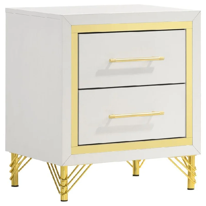 Lucia - 2-Drawer Nightstand - White