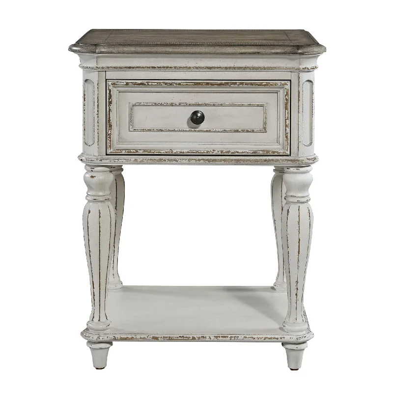 Magnolia Manor - Leg Nightstand - White