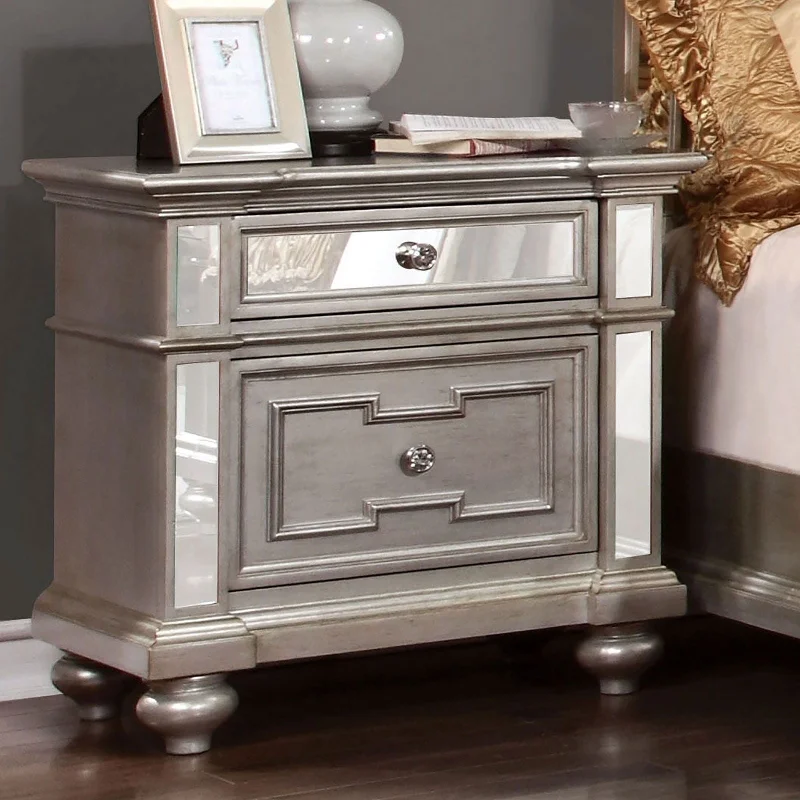 Salamanca - Nightstand - Silver