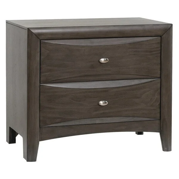 Strick & Bolton Glenda Grey Nightstand