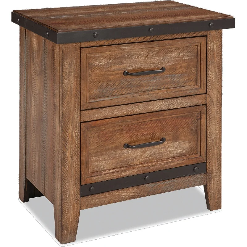 Taos Canyon Brown 2-drawer Nightstand