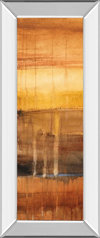 Autumn Glows I By Lanie Loreth - Mirror Framed Print Wall Art - Orange