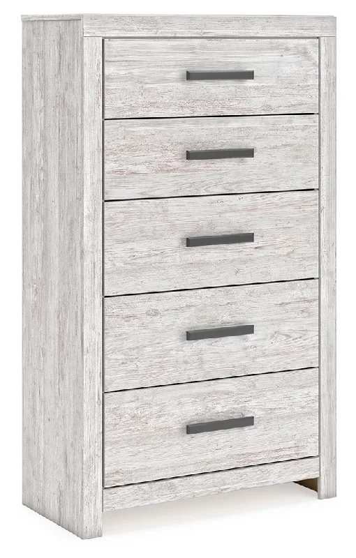 Cayboni - Whitewash - Five Drawer Chest